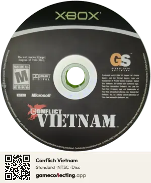 Conflict: Vietnam Xbox, NTSC disc