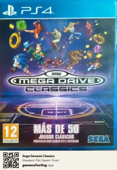 Sega Genesis Classics PlayStation 4, Spain box front