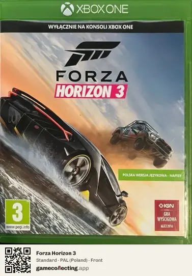 Forza Horizon 3 Xbox One, Poland box front
