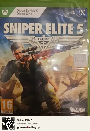 Sniper Elite 5 Xbox Series X, PAL box front