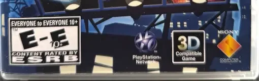 The Sly Collection, the ESRB box on its front