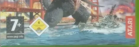 Godzilla: Save the Earth, the PEGI square on its front