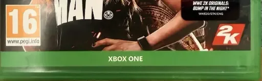 WWE 2K20, the USK square on its front