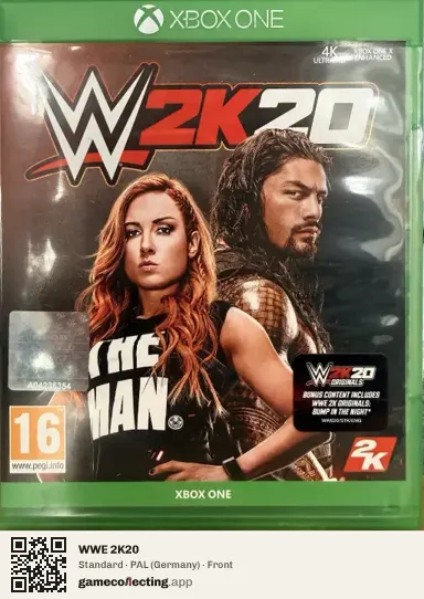 WWE 2K20 Xbox One, Germany box front