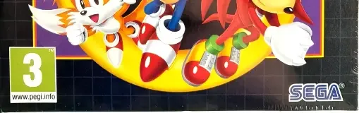 Sonic Origins Plus, the PEGI square on its front