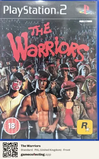 The Warriors PlayStation 2, United Kingdom box front