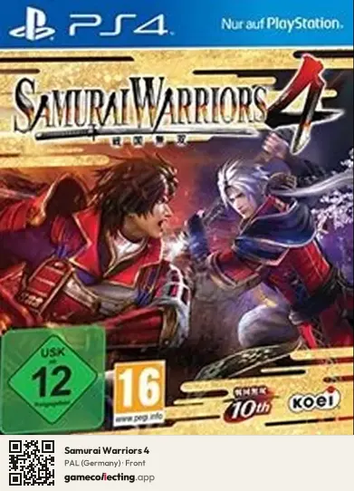 Samurai Warriors 4 PlayStation 4, Germany box front