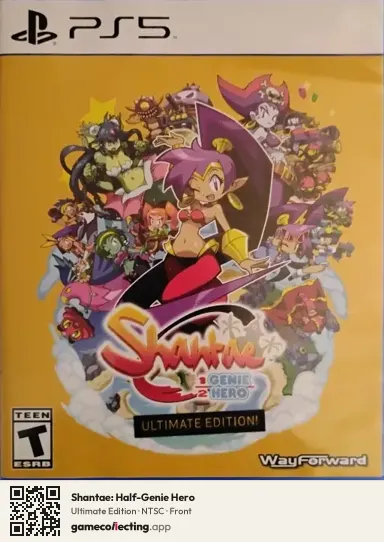 Shantae: Half-Genie Hero PlayStation 5, NTSC box front