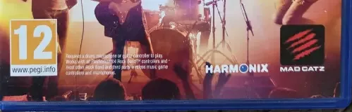Rock Band 4, the PEGI square on its front