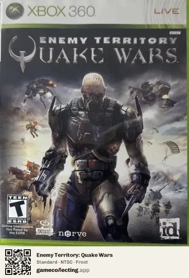Enemy Territory: Quake Wars Xbox 360, NTSC box front