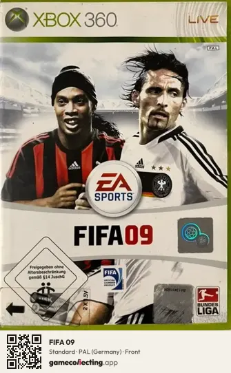 FIFA 09 Xbox 360, Germany box front