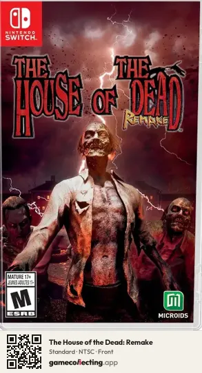 The House of the Dead: Remake Nintendo Switch, NTSC box front