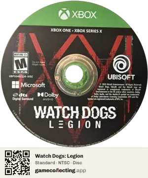 Watch Dogs: Legion Xbox One, NTSC disc