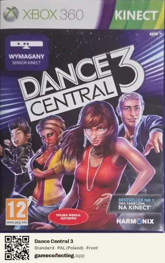 Dance Central 3 Xbox 360, Poland box front