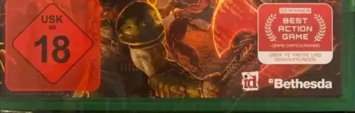 Doom Eternal, the USK square on its front