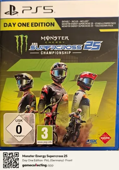 Monster Energy Supercross 25 PlayStation 5, Germany box front