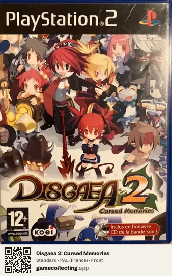 Disgaea 2: Cursed Memories PlayStation 2, France box front