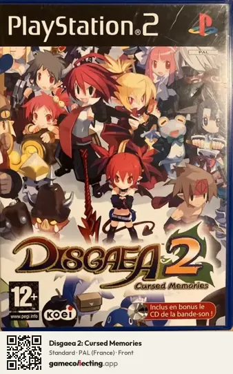 Disgaea 2: Cursed Memories PlayStation 2, France box front