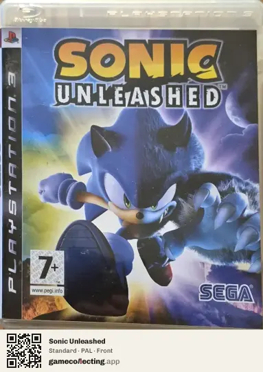 Sonic Unleashed PlayStation 3, PAL box front