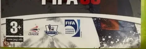 FIFA 08, the PEGI square on its front
