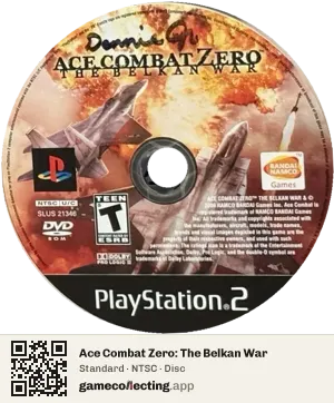 Ace Combat Zero: The Belkan War PlayStation 2, NTSC disc
