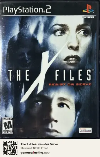The X-Files: Resist or Serve PlayStation 2, NTSC box front