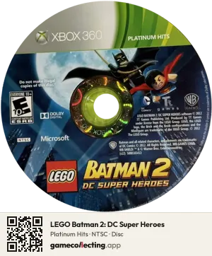 LEGO Batman 2: DC Super Heroes Xbox 360, NTSC disc