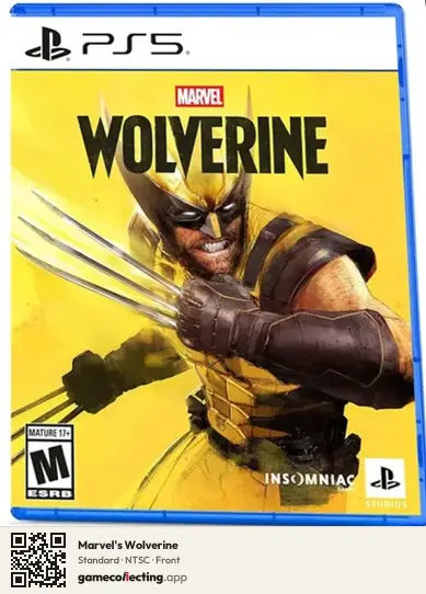 Marvel's Wolverine PlayStation 5, NTSC box front