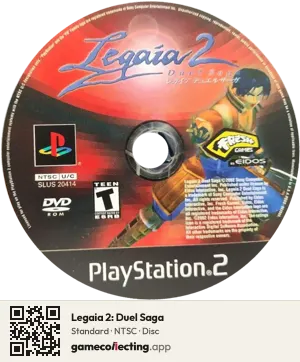Legaia 2: Duel Saga PlayStation 2, NTSC disc