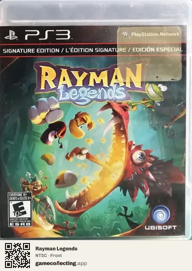 Rayman Legends PlayStation 3, NTSC box front
