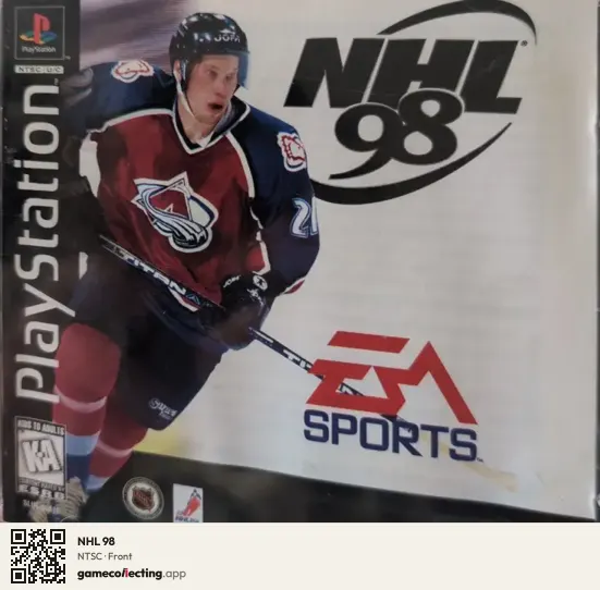 NHL 98 PlayStation, NTSC box front