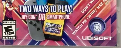 Just Dance 2017, the ESRB box on its front