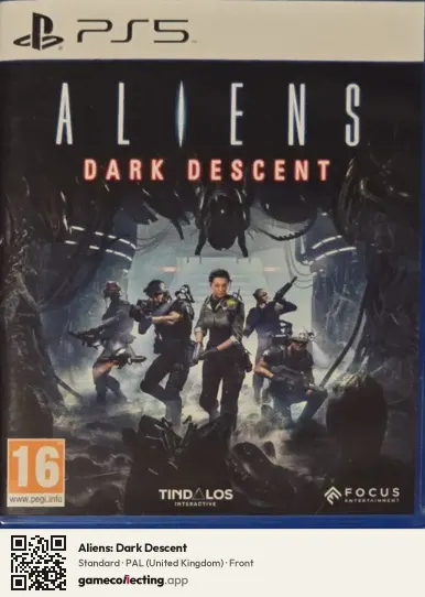 Aliens: Dark Descent PlayStation 5, United Kingdom box front