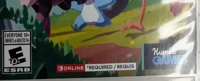 Temtem, the ESRB box on its front