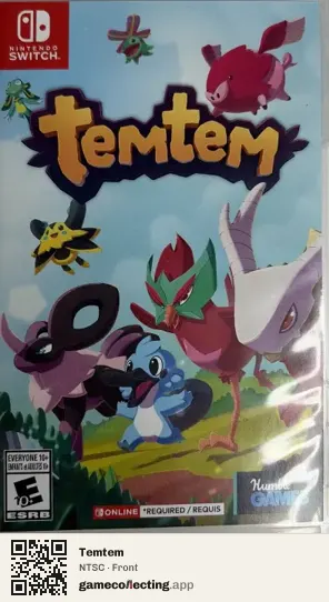 Temtem Nintendo Switch, NTSC box front