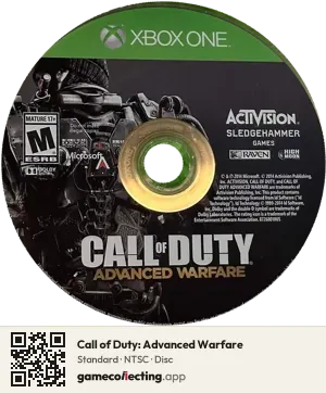 Call of Duty: Advanced Warfare Xbox One, NTSC disc