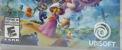 Mario + Rabbids Sparks of Hope, the ESRB box on its front