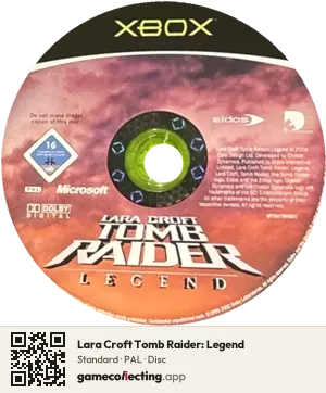 Lara Croft Tomb Raider: Legend Xbox, PAL disc