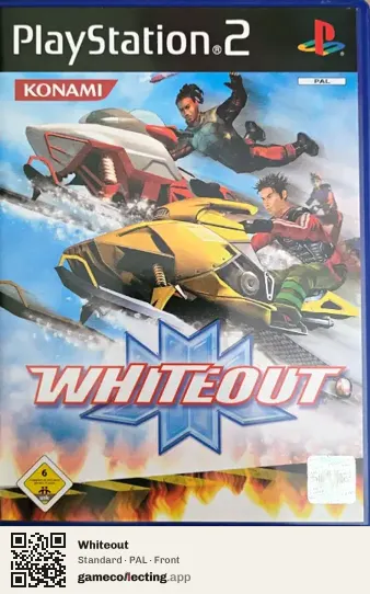Whiteout PlayStation 2, PAL box front