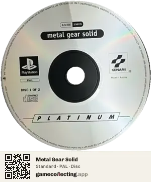 Metal Gear Solid PlayStation, PAL disc