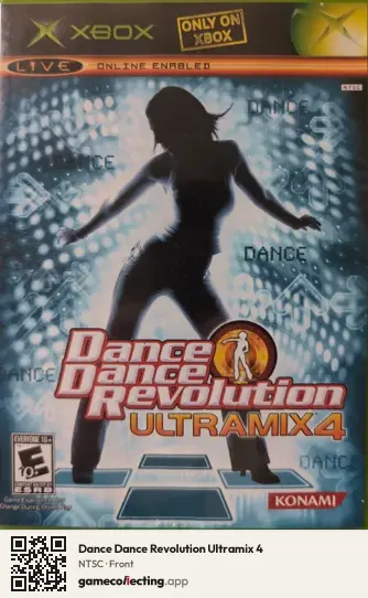 Dance Dance Revolution Ultramix 4 Xbox, NTSC box front