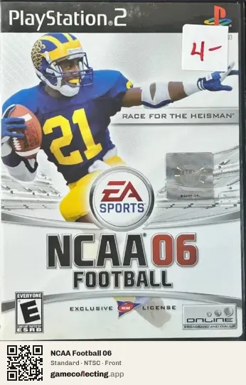 NCAA Football 06 PlayStation 2, NTSC box front