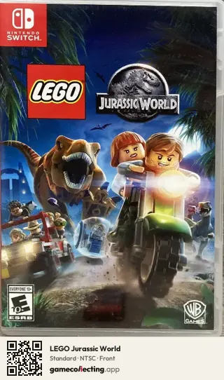 LEGO Jurassic World Nintendo Switch, NTSC box front