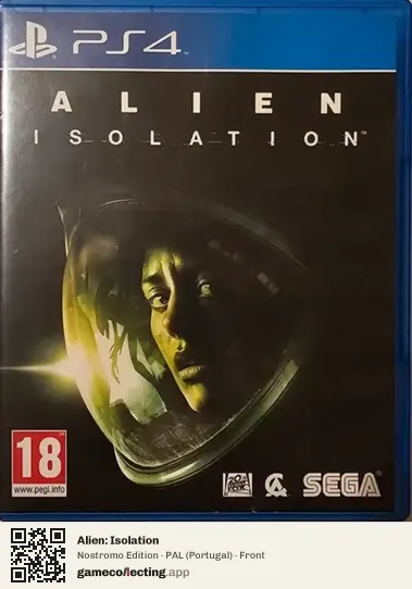 Alien: Isolation PlayStation 4, Portugal box front