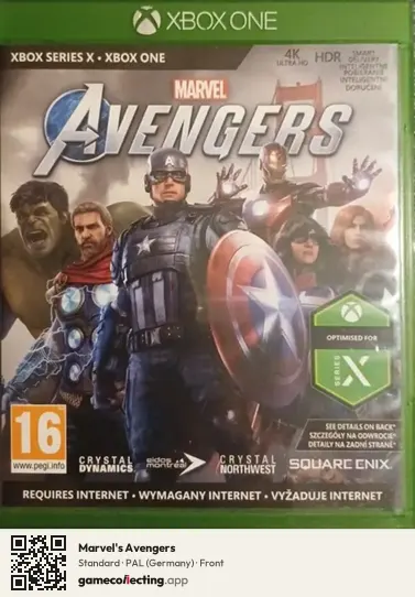 Marvel's Avengers Xbox One, Germany box front