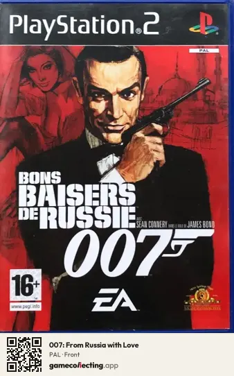 007: From Russia with Love PlayStation 2, PAL box front