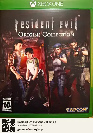 Resident Evil: Origins Collection Xbox One, NTSC box front