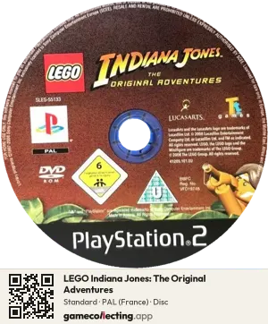 LEGO Indiana Jones: The Original Adventures PlayStation 2, PAL disc