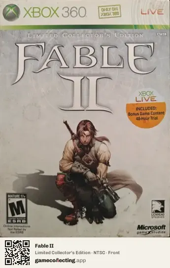 Fable II Xbox 360, NTSC box front
