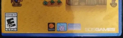 Stardew Valley, the ESRB box on its front